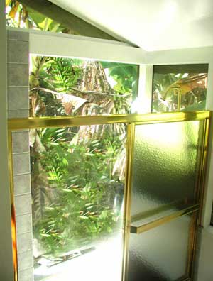 Jungle Palace Bathroom at Aloha Maui Cottages accommodations